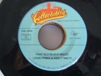 LOUIS PRIMA & K. SMITH 45 - That Old Black Magic USA re-issue