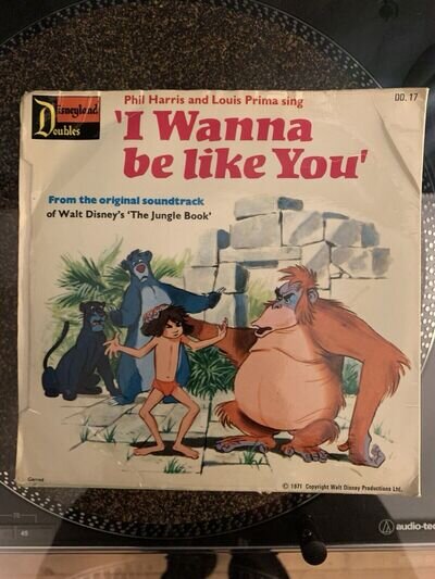 7” I Wanna Be Like You & That’s What Friends Are For Disney Vinyl