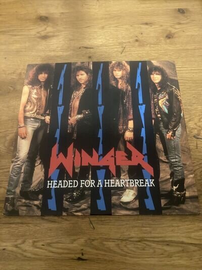 Rock Vinyl !! Winger !! Headed For A Heartbreak 1st Press!! Promo