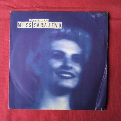 Passengers - Miss Sarajevo Vinyl Record 7" 1995 EU Island Indie Alt