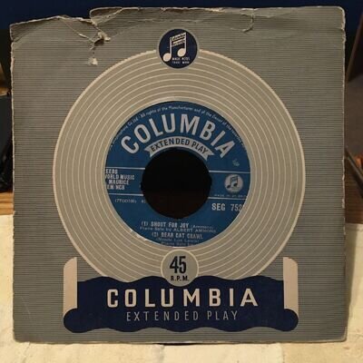 MEADE LUX LEWIS 7” Columbia Records EP Cafe Society Rag, Shout For Joy Etc