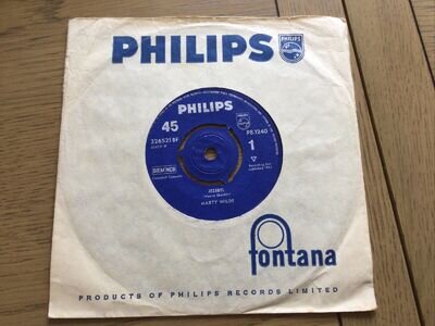 MARTY WILDE: Jezebel / Don’t Run away; 7” Vinyl single Free UK Post