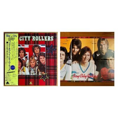 BAY CITY ROLLERS S/T JAPAN LP W/OBI & POSTER 1975 ARISTA BLPO-26-AR