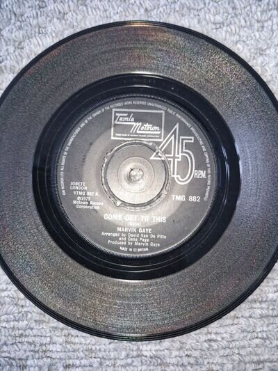 MARVIN GAYE COME GET TO THIS / DISTANT LOVER UK 45 MOTOWN TMG 882