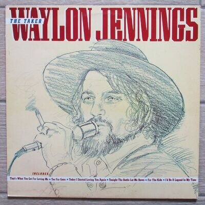 Waylon Jennings - LP - The Taker - 1984 - Everest - CBR 1038 - EX/EX