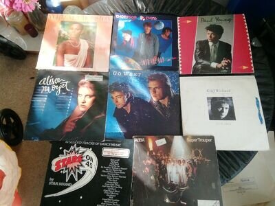 80s Vinyl LP Records Job Lot Whitney Houston Thompson Twins ABBA Paul Young