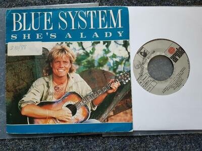 7" Single Vinyl Blue System/ Dieter Bohlen - She's a lady SPAIN ONLY