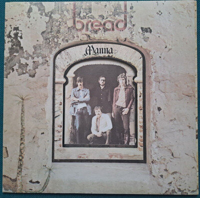 BREAD - MANNA - 12" VINYL LP ALBUM RECORD DIE CUT TRIFOLD SLEEVE & INNER EX / NM