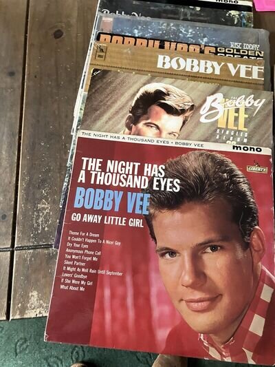 7 x BOBBY VEE VINYL LP'S