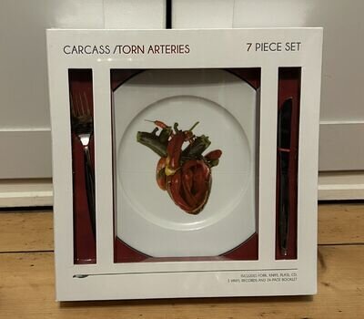 Carcass Torn Arteries Box Set New Still Sealed Coloured Vinyl CD Plate & Cutlery