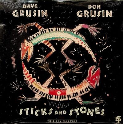 DAVE & DON GRUSIN- Sticks and Stones LP (SEALED** Vinyl) 1988 Album Jazz Fusion