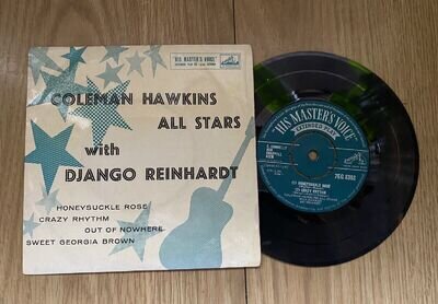 Coleman Hawkins With Django Reinhardt 7” Vinyl Record 7EG8393 1956