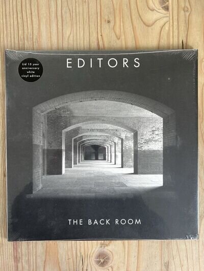 Editors 'The Back Room' 15th anniversary WHITE COLOUR VINYL - NEW SEALED