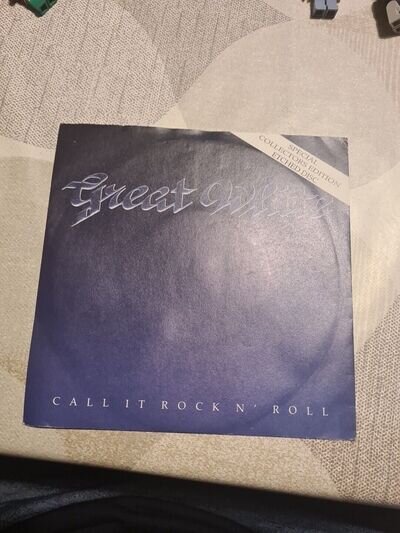 GREAT WHITE : CALL IT ROCK N' ROLL 7" SPECIAL COLLECTORS EDITION ETCHED DISC