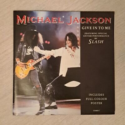 Michael Jackson, Vinyl single 7", Give in to me, Includes full poster