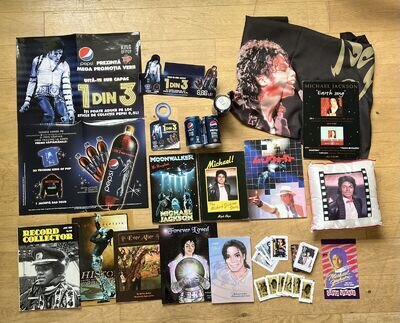 Michael Jackson Memorabilia, Books, Pepsi Can, Poster, Playing Cards, Cushion