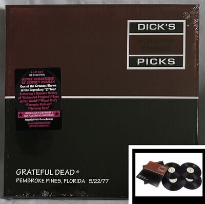 IN HAND! Grateful Dead Dicks Picks Vol 3 Pembroke Pines 5.22.77 Vinyl 4LP BOXSET