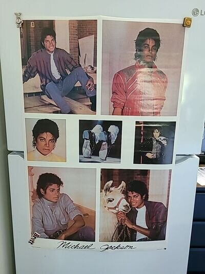 NOS MICHAEL JACKSON POSTER NEW 1984 RARE VINTAGE COLLECTIBLE OOP KING OF POP