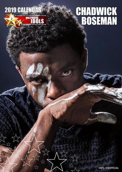 CHADWICK BOSEMAN 2019 CALENDAR LARGE POSTER SIZE BY 365 + FREE UK POSTAGE !!