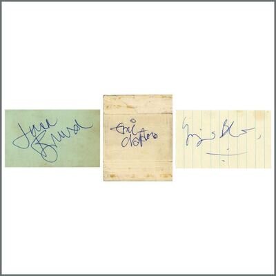 Eric Clapton & Cream Late 1960s Autographs (UK)