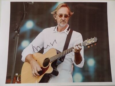 MIKE RUTHERFORD GENESIS, AUTOGRAPHED 10 X 8 PHOTOGRAPH.