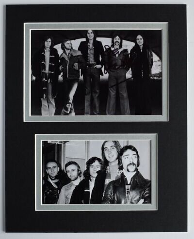 Steve Hackett Signed Autograph 10x8 photo mount display Genesis Music AFTAL COA