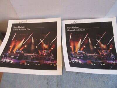 2 Steve Hackett autographed poster 16 & 19 of 500 Genesis revisited live tour