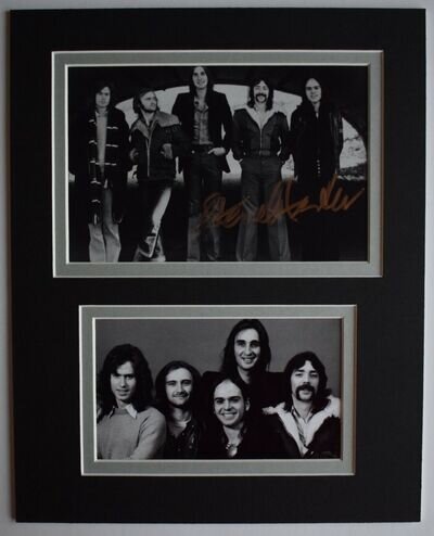 Steve Hackett Signed Autograph 10x8 photo mount display Genesis Music AFTAL COA