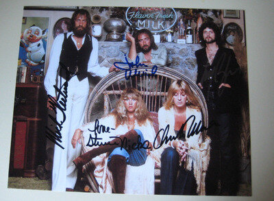 Fleetwood Mac Signed Photo Christine McVie Stevie Nicks Autographed 8x10 w COA