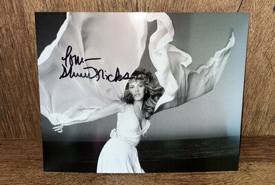 Stevie Nicks Signed 8"x10" Photo Fleetwood Mac Autograph Golden City Authentics