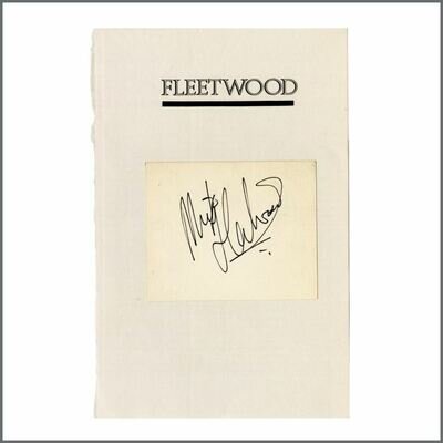 Mick Fleetwood Autographed Book Page (UK)