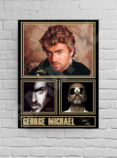 George Michael A4/A3 Signed Print - Unframed/Framed Autograph gift #29