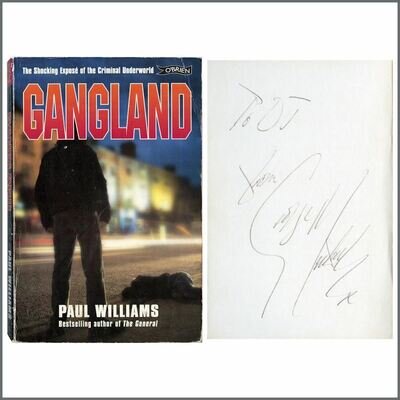 George Michael Autographed 1998 Gangland Paul Williams Book (UK)