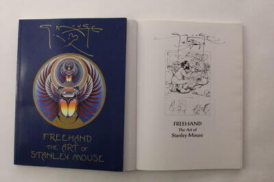 STANLEY MOUSE SIGNED AUTOGRAPH FREEHAND BOOK - GRATEFUL DEAD ALBUM ARTIST W/ JSA