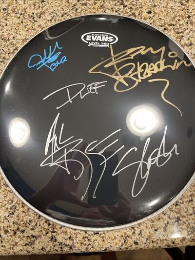 GnR - Evans Drum Head - Originally Autographed Axl Slash Duff Izzy Adler