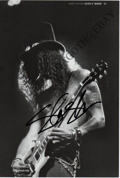 GUNS N' ROSES Slash Duff McKagan Sorum Appetite for Destruction Autograph SIGNED