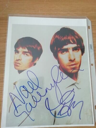 Oasis Signed Autographed 8x10 Photo Complete