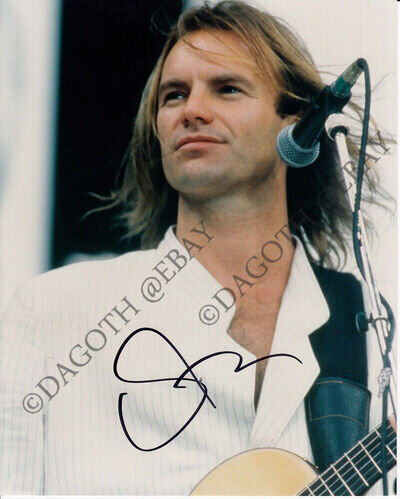 THE POLICE Sting Every Breath You Take Shape of My Heart Roxann Autograph SIGNED