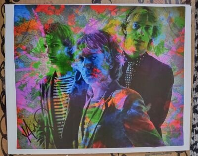 ANDY SUMMERS THE POLICE GUITAR GOD SIGNED AUTOGRAPH CUSTOM ART 8x10 PHOTO PROOF