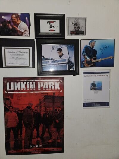 Entire Linkin Park Autograph (The entire band including Chester Bennington) COA