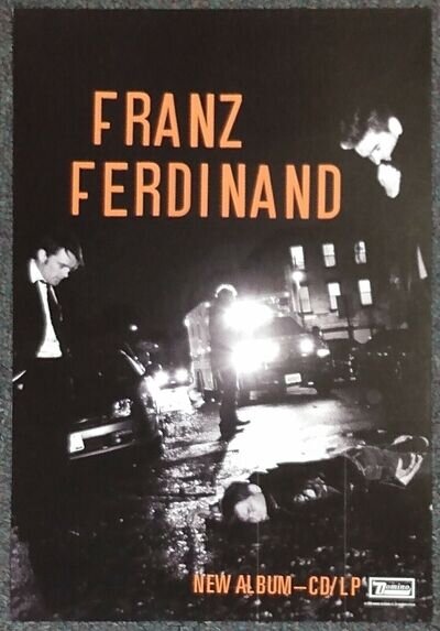 Franz Ferdinand Tonight: Franz Ferdinand 2008 Double-sided PROMO POSTER