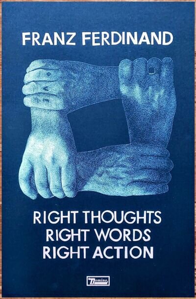 FRANZ FERDINAND Right Thoughts Words Action Ltd Ed New RARE Litho Tour Poster!