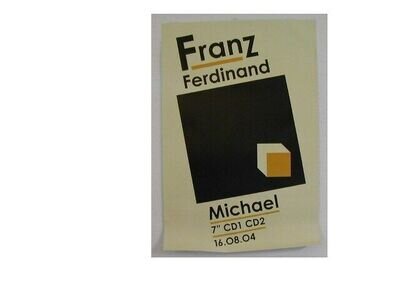 Franz Ferdinand Poster Frans Michael Promo Cube