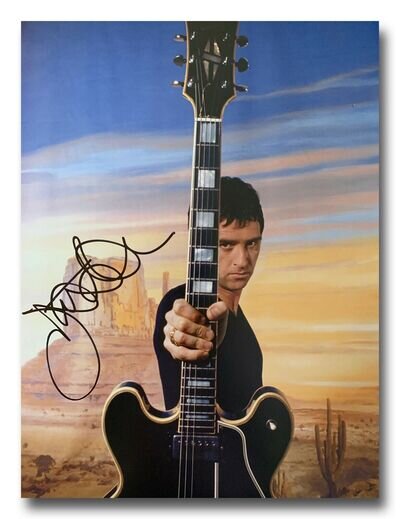 JOHNNY MARR HAND SIGNED 16x12 PHOTO - THE SMITHS - MUSIC AUTOGRAPH - PROOF 5.