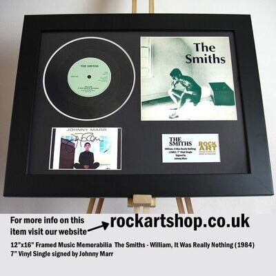 The Smiths SIGNED JOHNNY MARR William It Was Really Nothing 7" VINYL Autographed