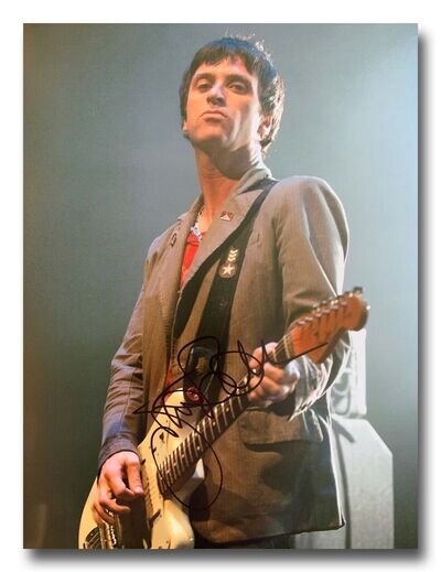 JOHNNY MARR HAND SIGNED 16x12 PHOTO - THE SMITHS - MUSIC AUTOGRAPH - PROOF 4.