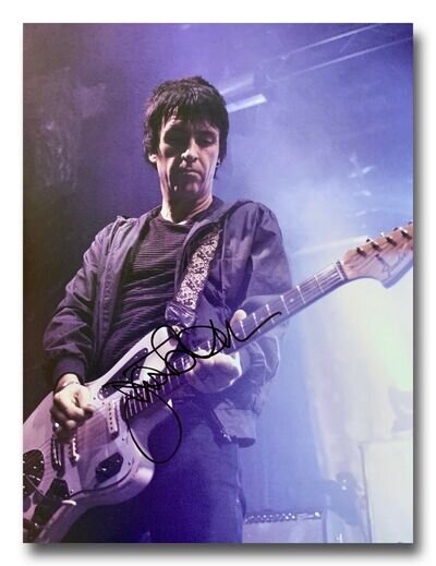 JOHNNY MARR HAND SIGNED 16x12 PHOTO - THE SMITHS - MUSIC AUTOGRAPH - PROOF 7.