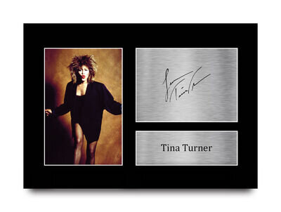 Tina Turner Signed Pre Printed Autograph A4 Photo Gift For a Blues Fan