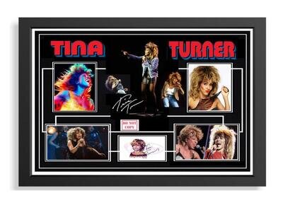 289 tina turner music legend signed unframed or framed photograph reprint