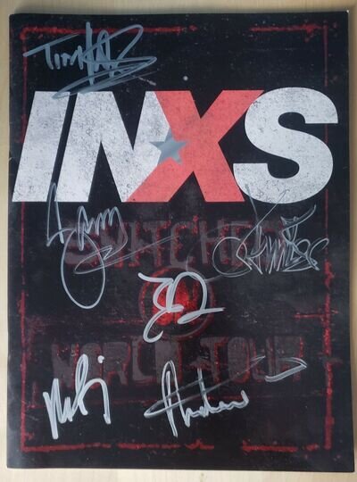 INXS - *SIGNED* Switched Tour Book *MINT Condition* REDUCED PRICE